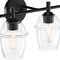 Designers Fountain Summer Jazz 32 in. 4-Light Matte Black Vanity Light with Clear Glass Shades for Bathrooms D310M-4B-MB - alternate 7